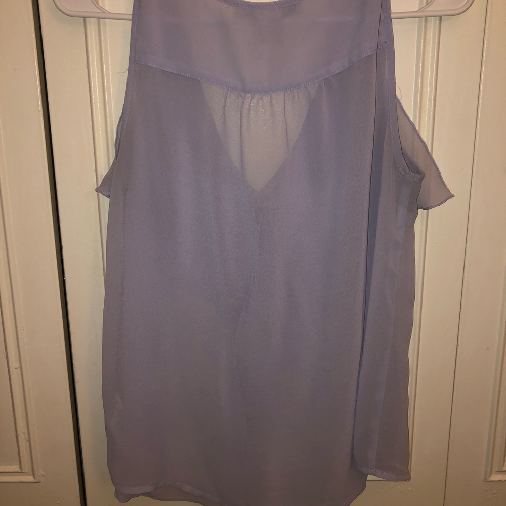 Sheer Ruffled Tank - Picture 3 of 3